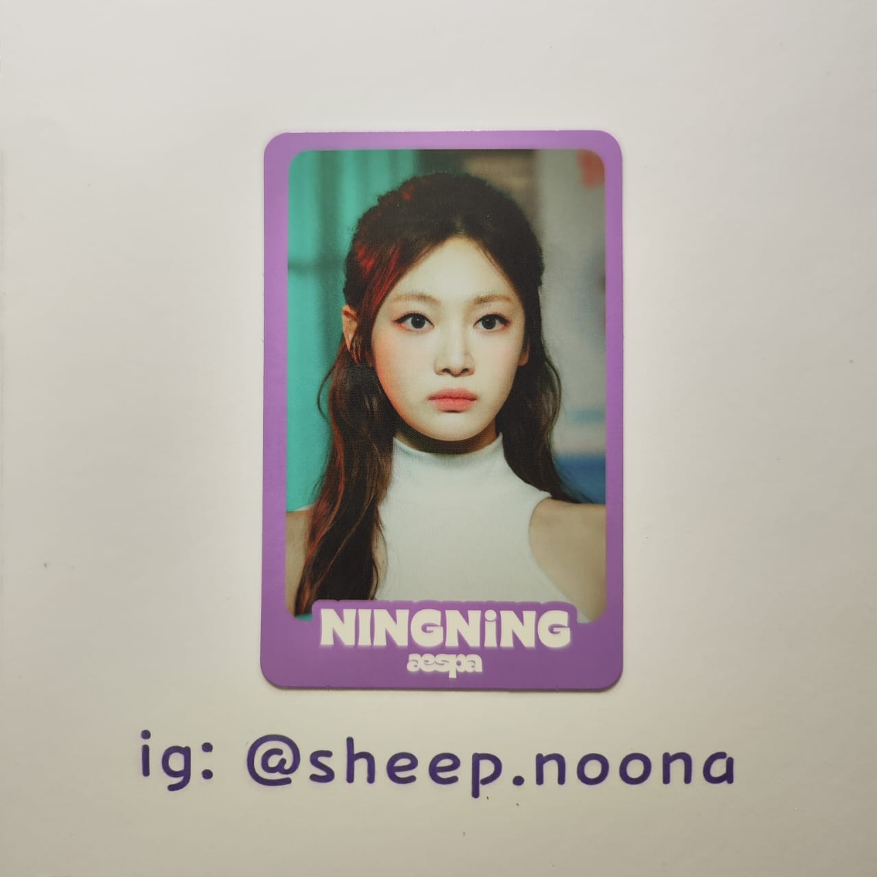 Photocards Ningning Aespa