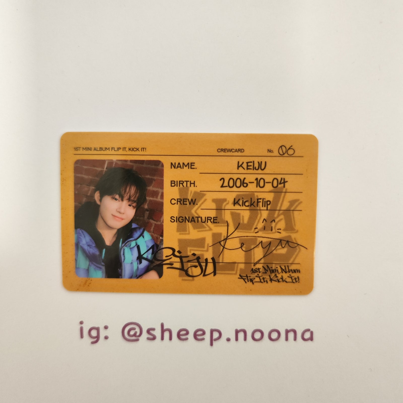 Photocards Keiju Kickflip