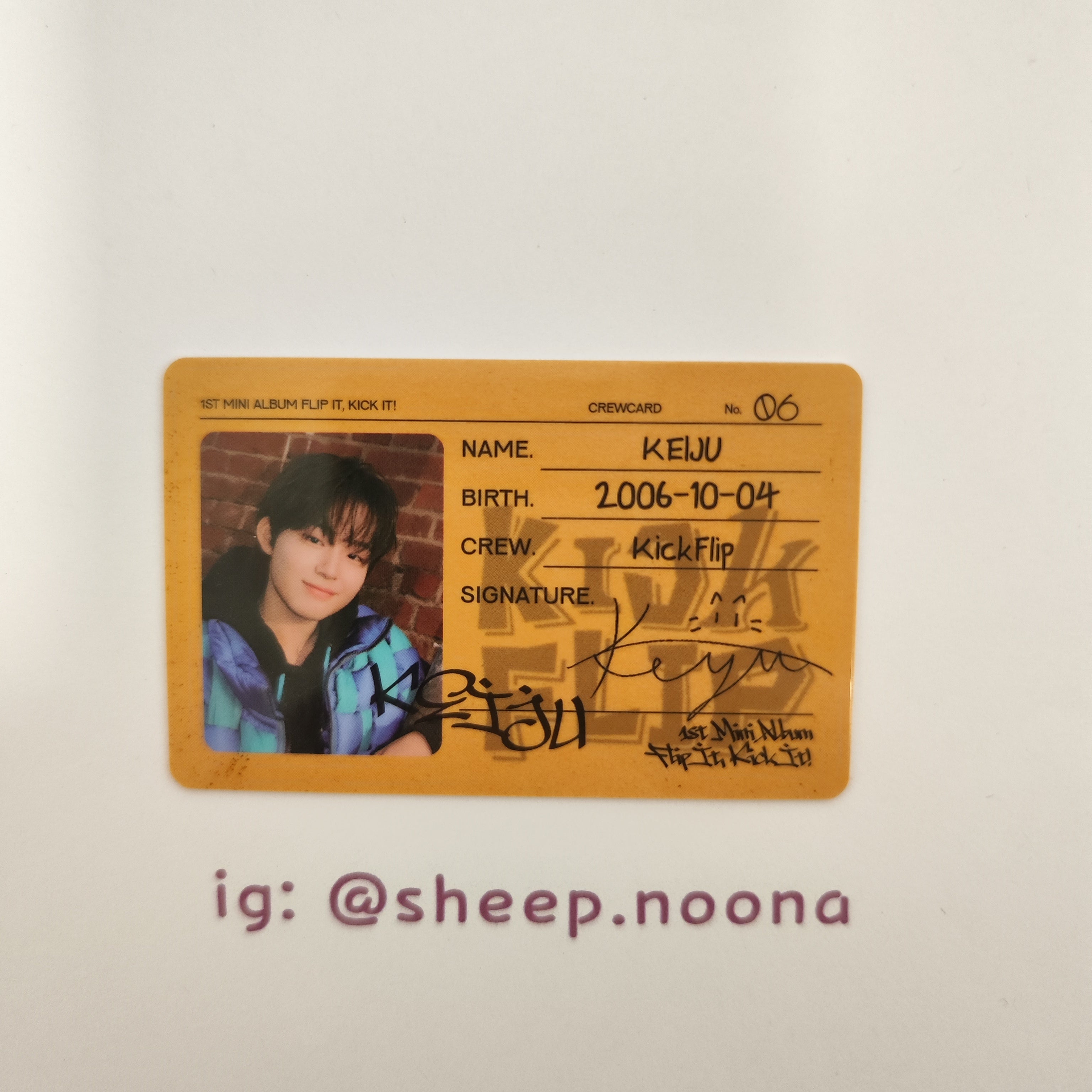Photocards Keiju Kickflip