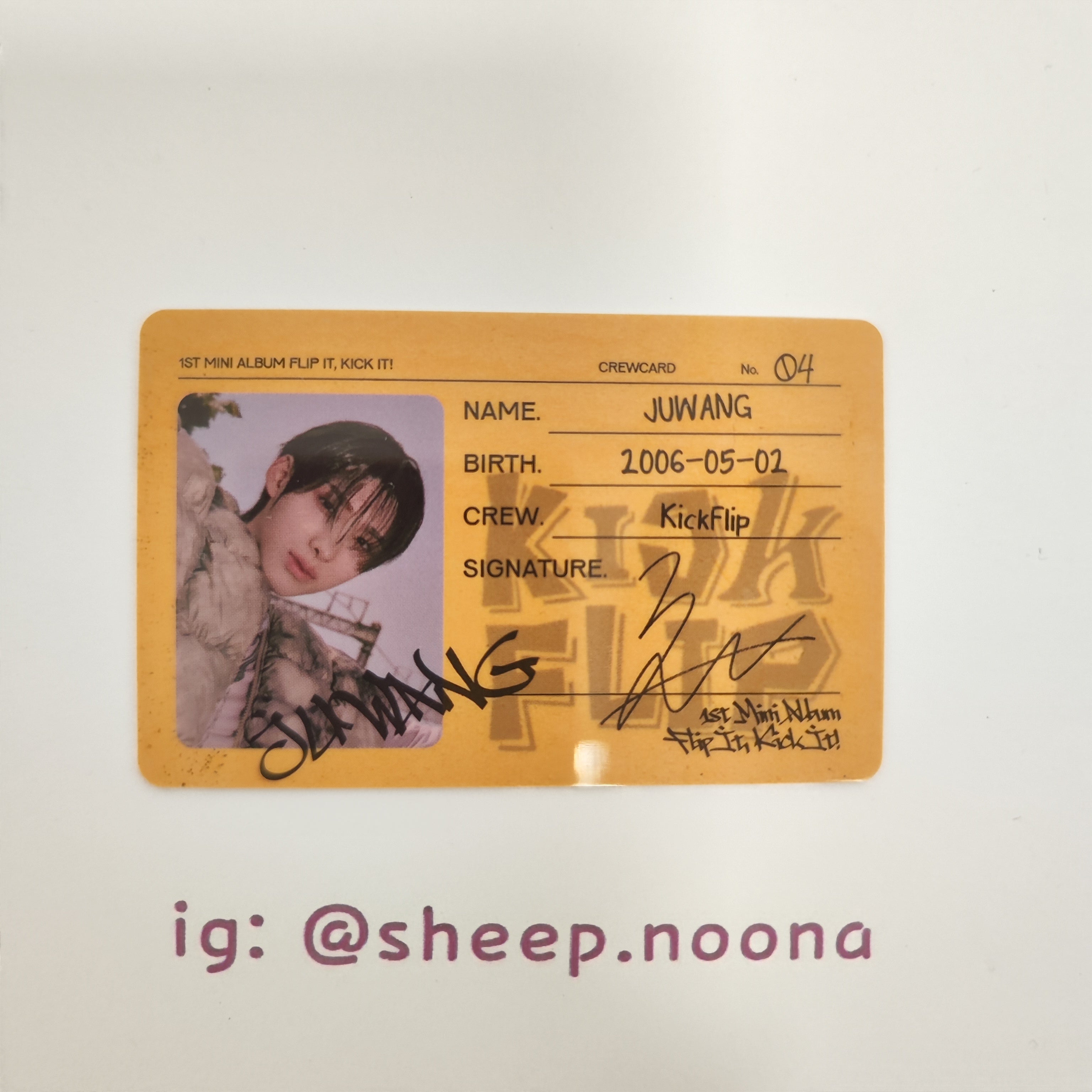 Photocards Juwang Kickflip