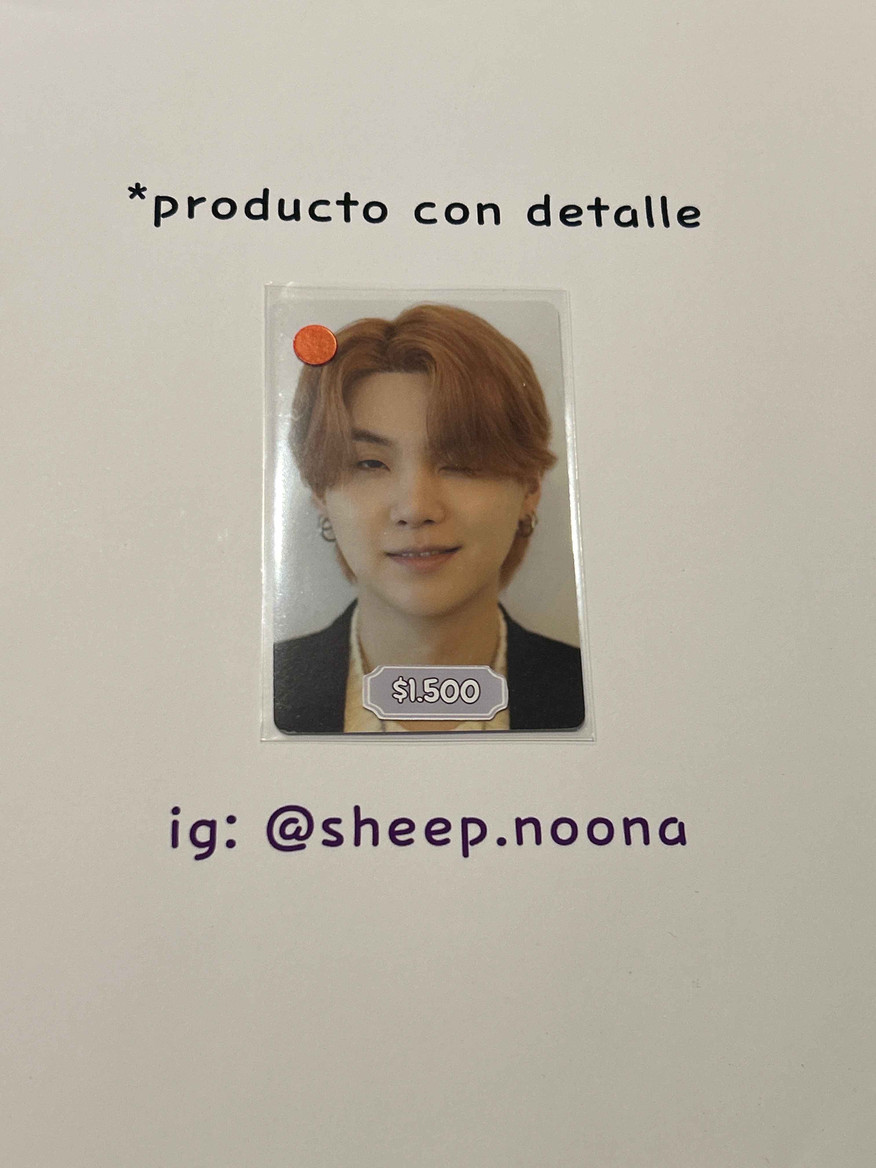 Photocards Suga BTS
