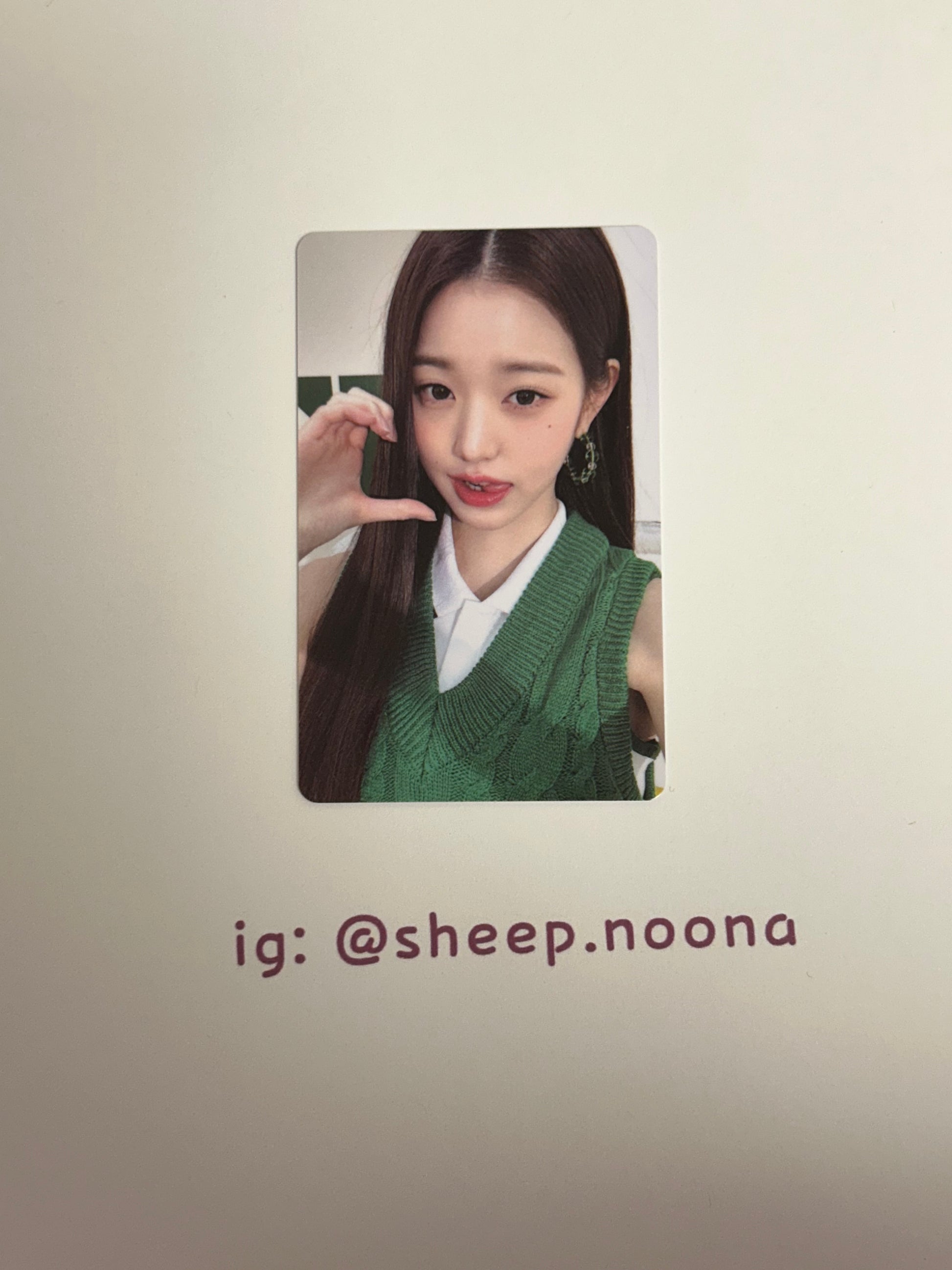 Photocard Wonyoung Ive