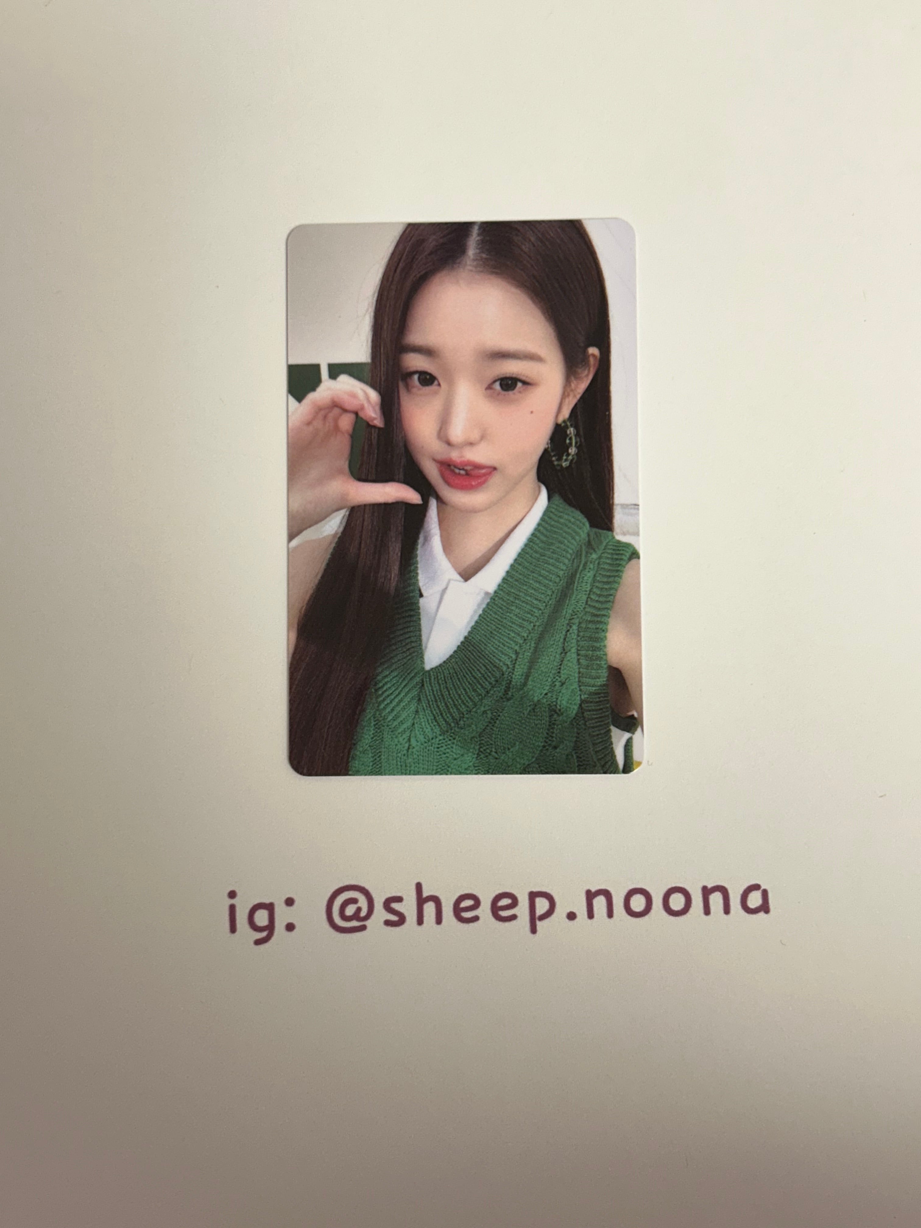 Photocard Wonyoung Ive