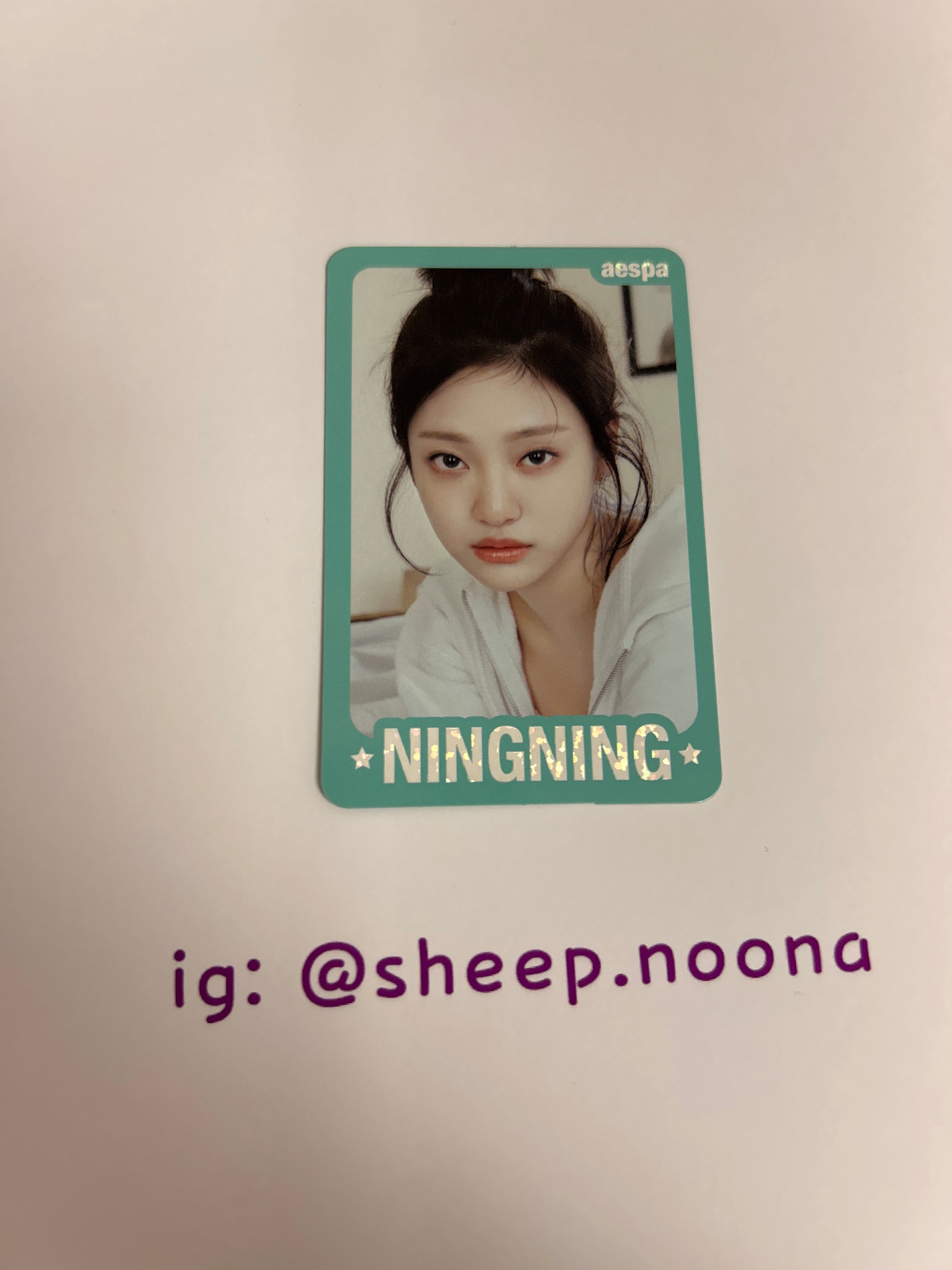 Photocards Ningning Aespa