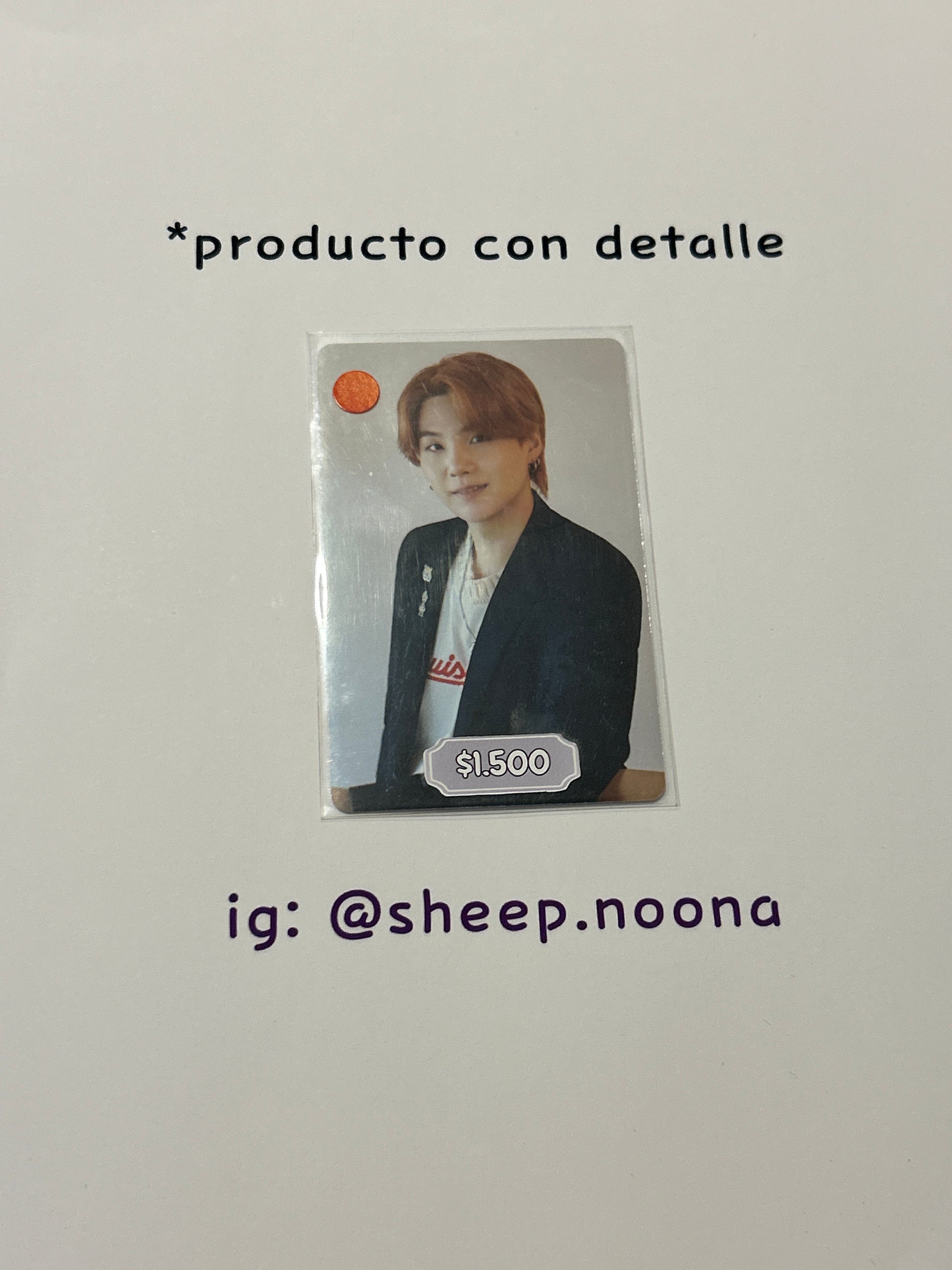 Photocards Suga BTS