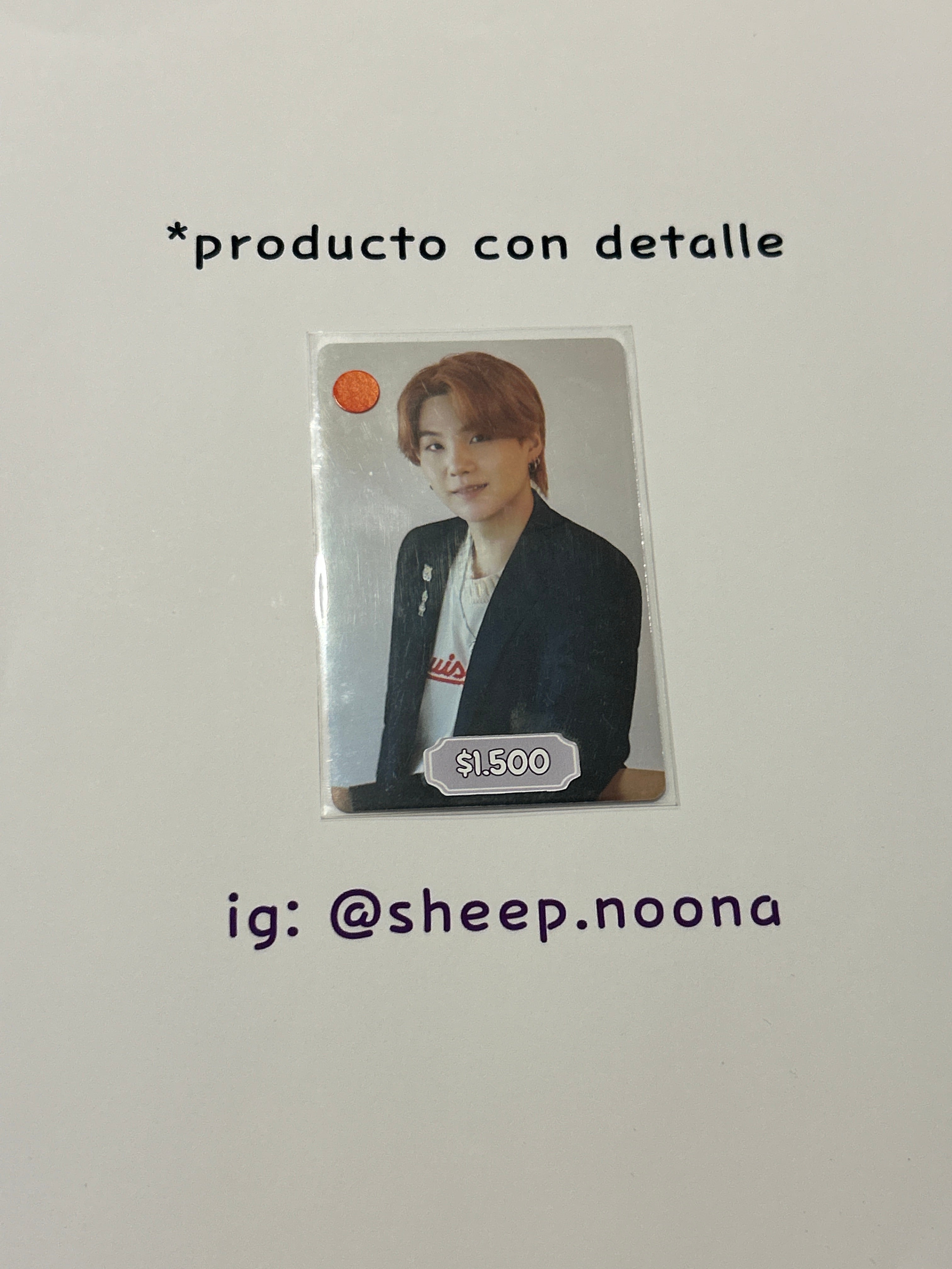 Photocards Suga BTS