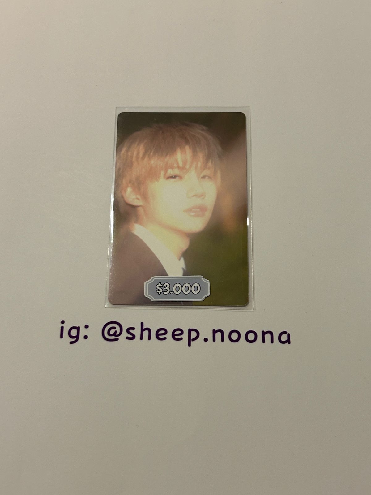 Photocards Kenshin CLOSE YOUR EYES