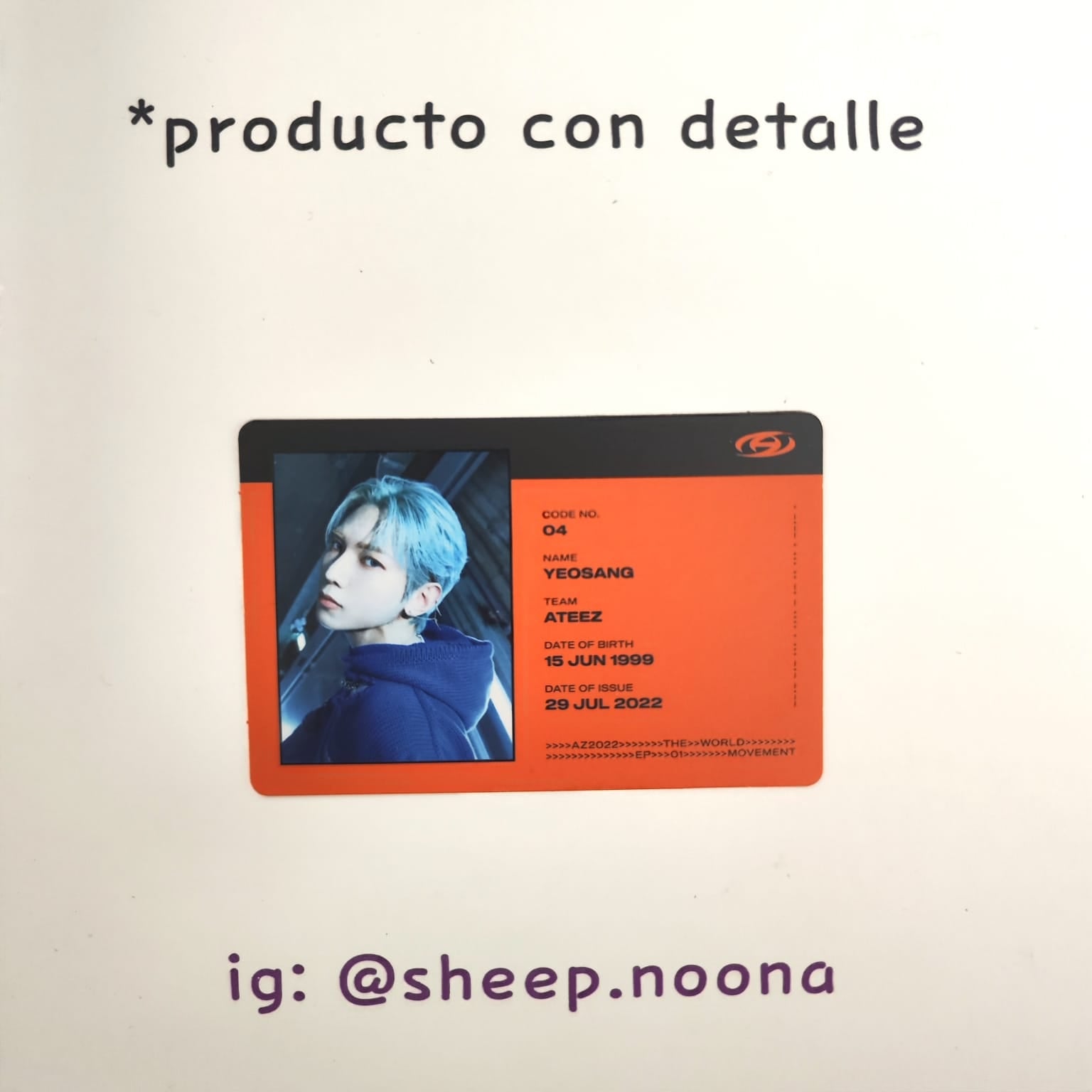 Photocards Yeosang Ateez