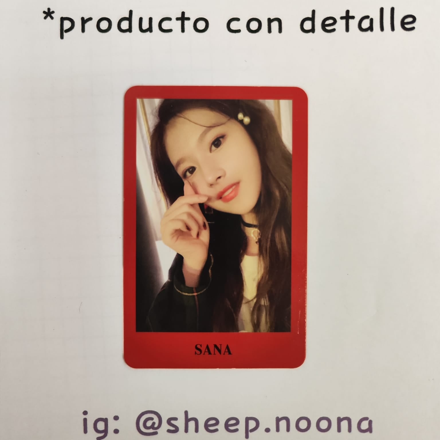 Photocard Sana Twice
