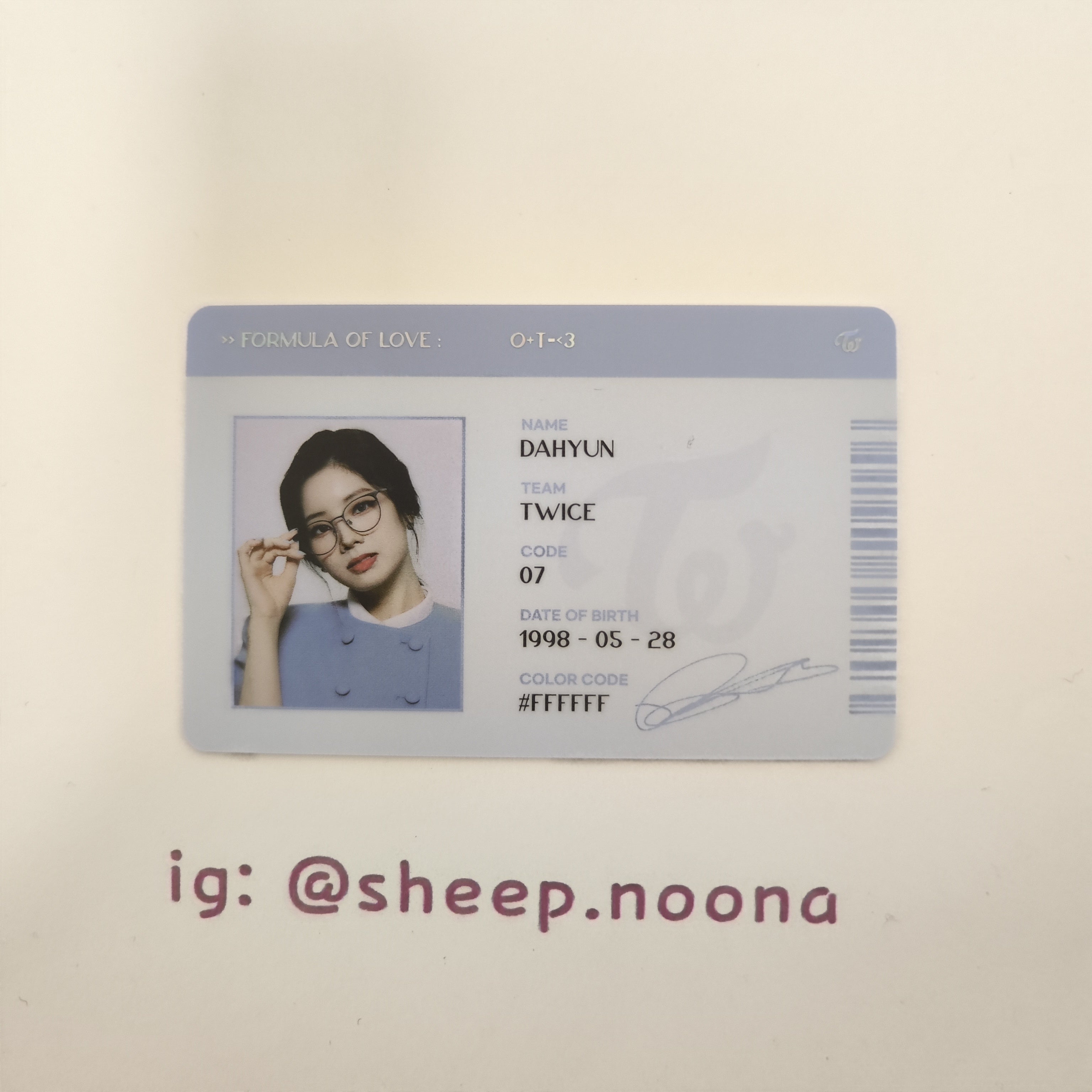Photocards Dahyun Twice