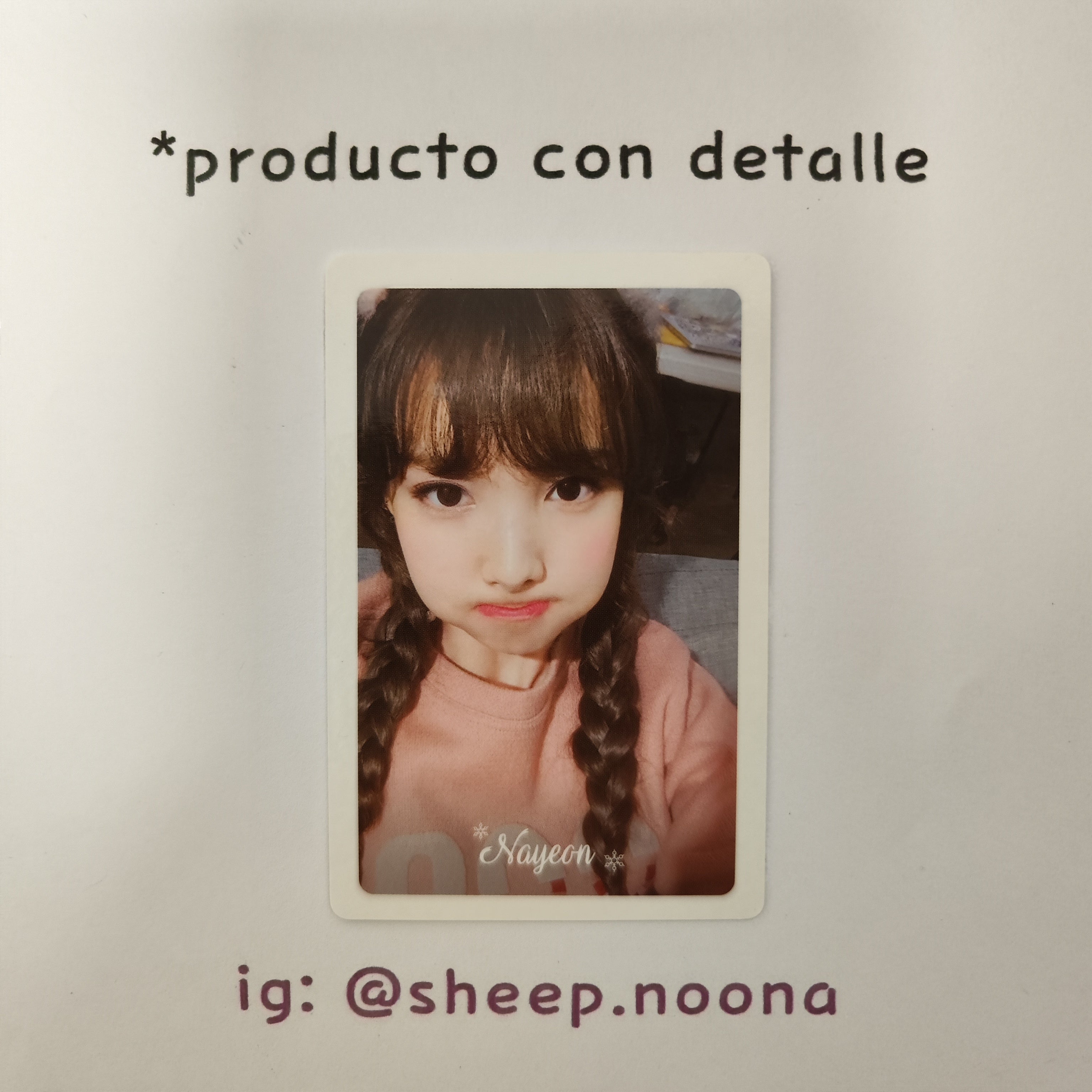 Photocard Nayeon Twice