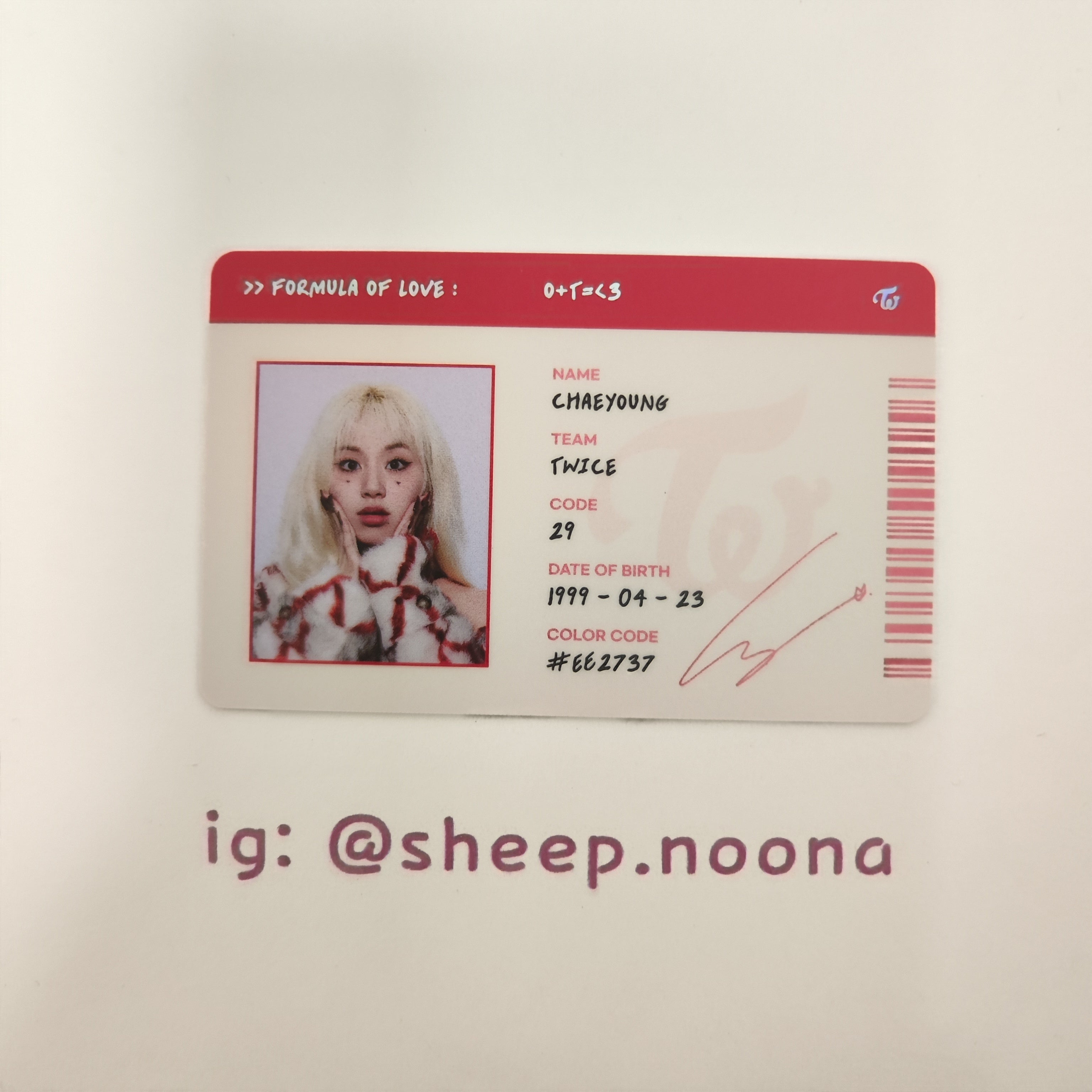 Photocards Chaeyoung Twice