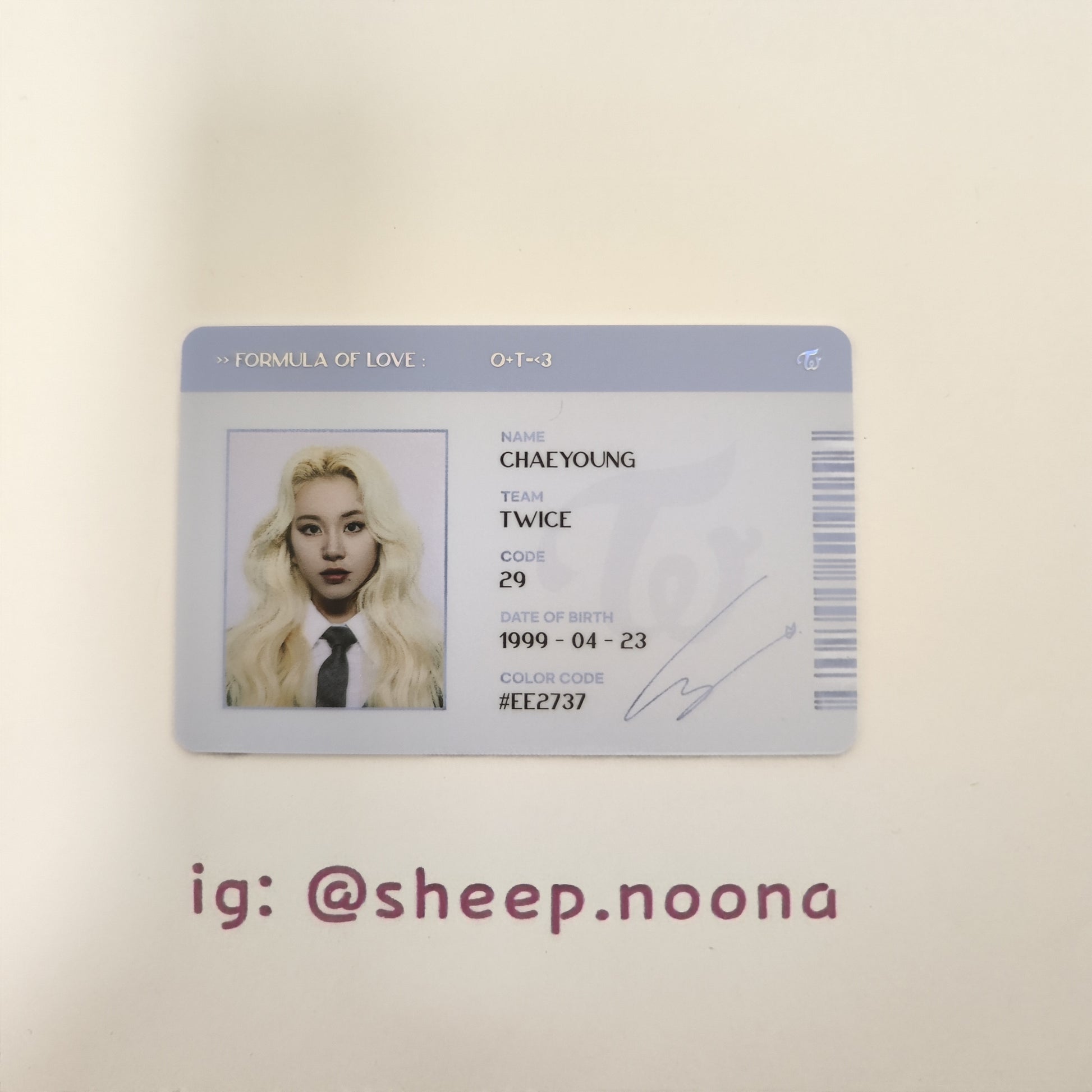 Photocards Chaeyoung Twice