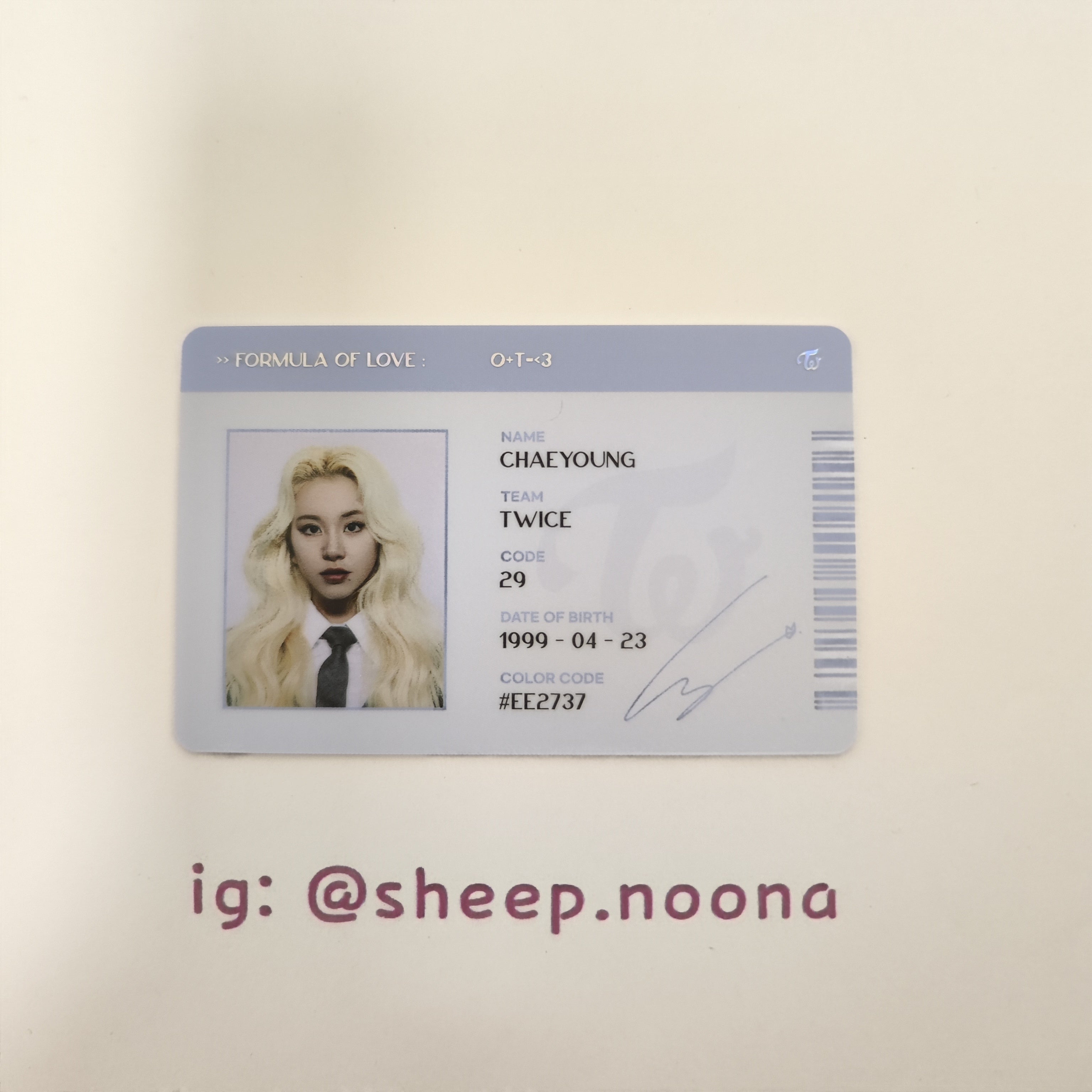 Photocards Chaeyoung Twice