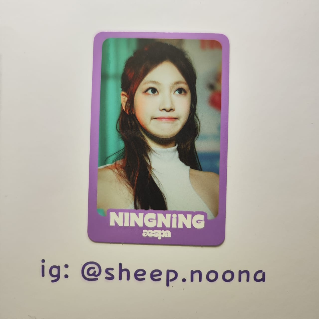 Photocards Ningning Aespa
