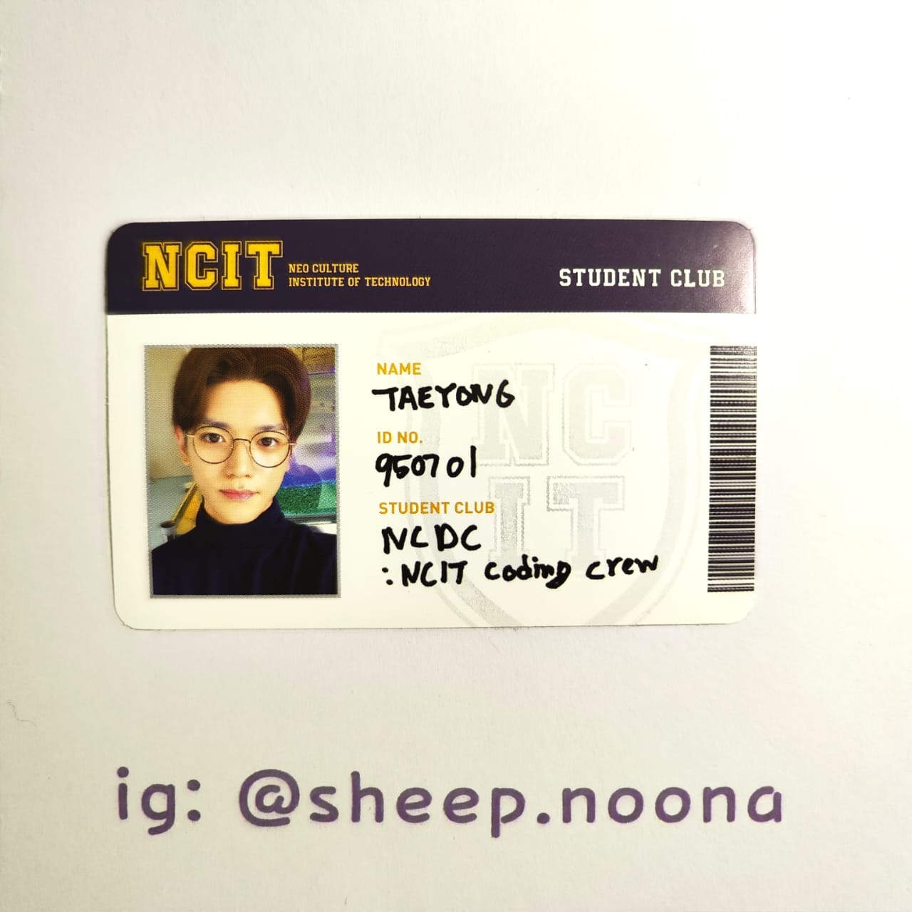 Photocards Taeyong NCT 127