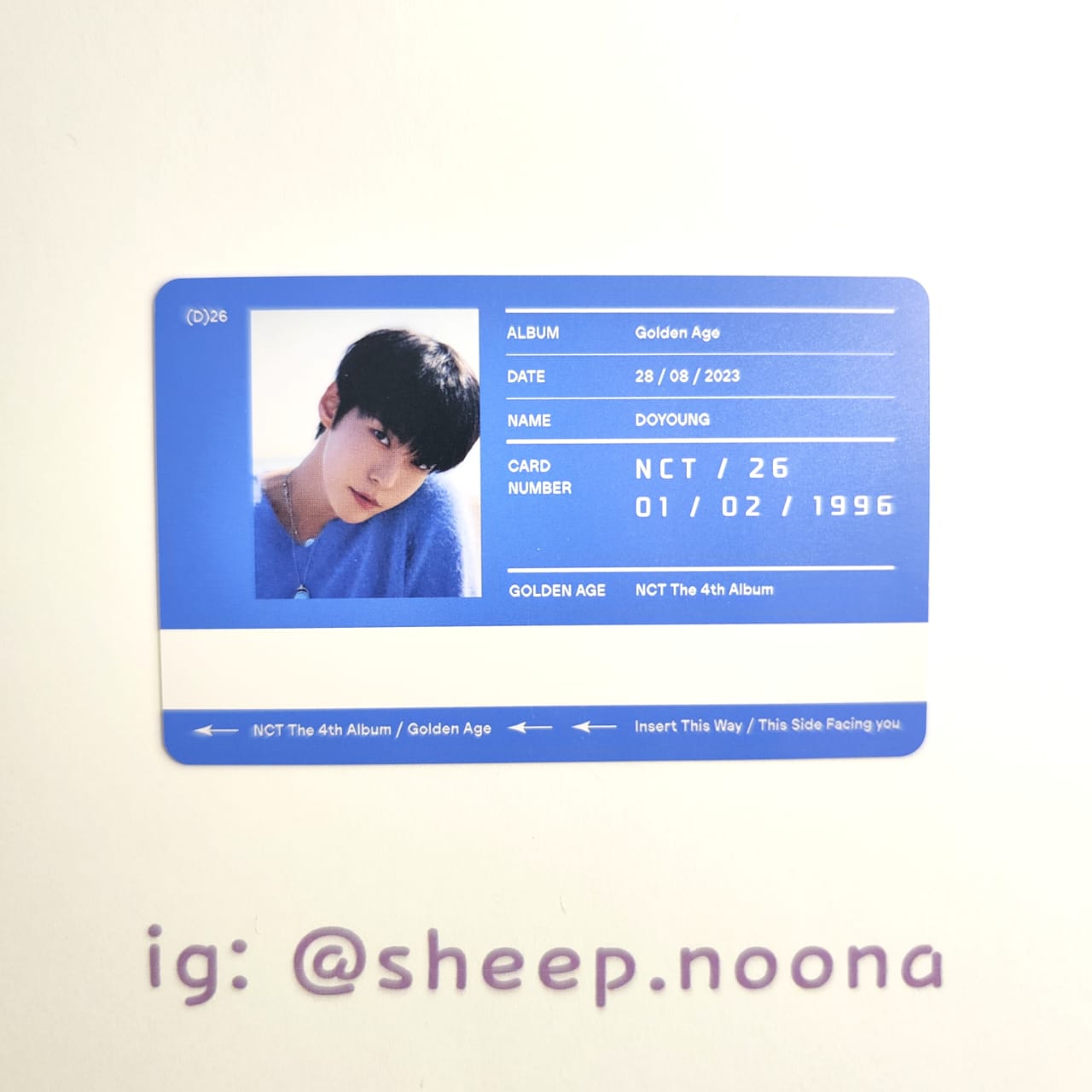 Photocards Doyoung NCT 127