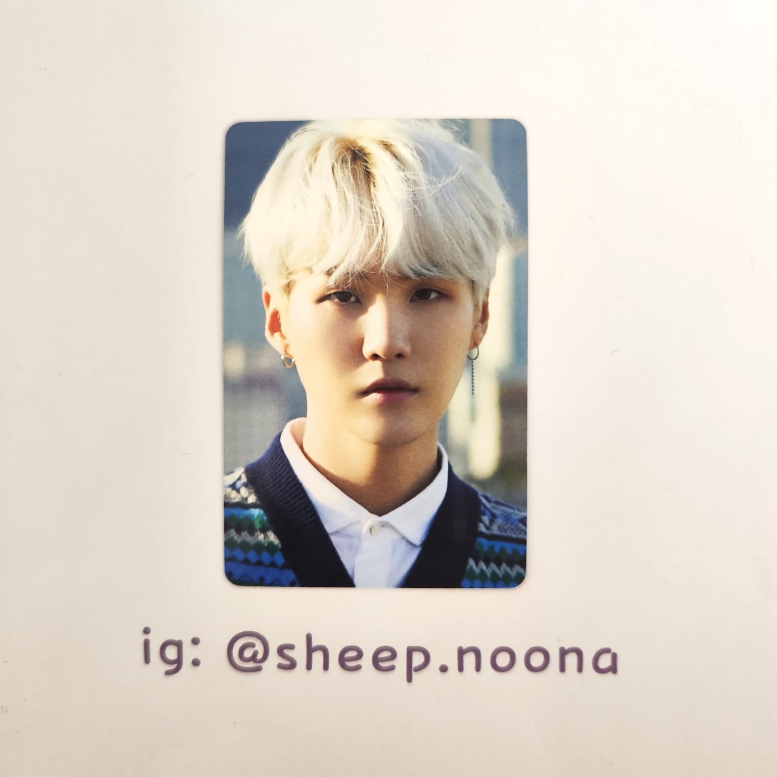 Photocards Suga BTS