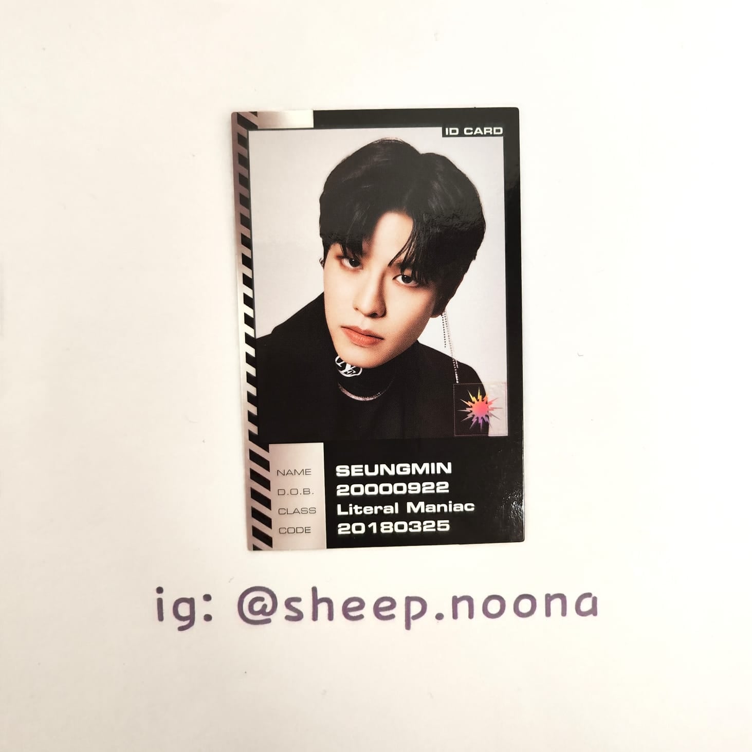 Photocards Seungmin SKZ