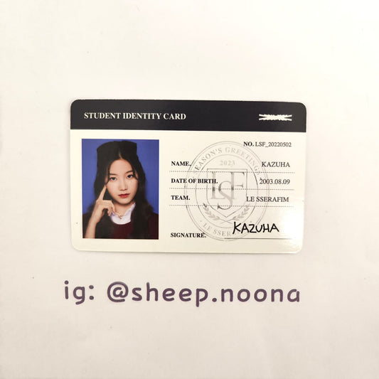Photocard Kazuha Le Sserafim